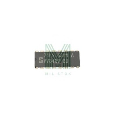 74LS163AN DIP-16 Integrated Circuit - Mil Stok