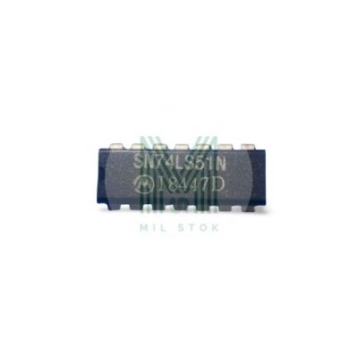 SN74LS51N (74LS51) DIP-14 Integrated Circuit - Mil Stok