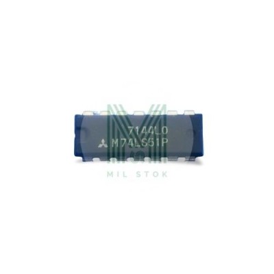 M74LS51P (74LS51) DIP-14 Integrated Circuit - Mil Stok