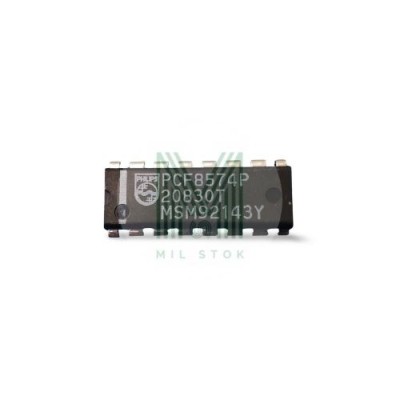 PCF8574P DIP-16 Integrated Circuit - Mil Stok