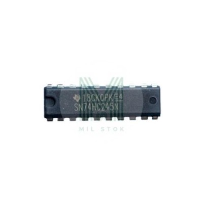 SN74HC245N (74HC245) DIP-20 Integrated Circuit - Mil Stok