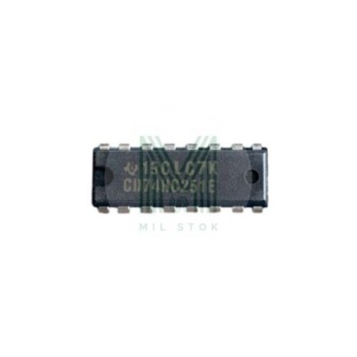 CD74HC251E DIP-16 Entegre - Mil Stok