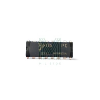 74F174 DIP-16 Flip Flop Integrated Circuit - Mil Stok