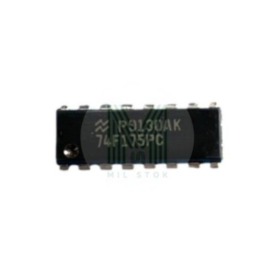 74F175PC DIP-16 Flip Flop Integrated Circuit - Mil Stok