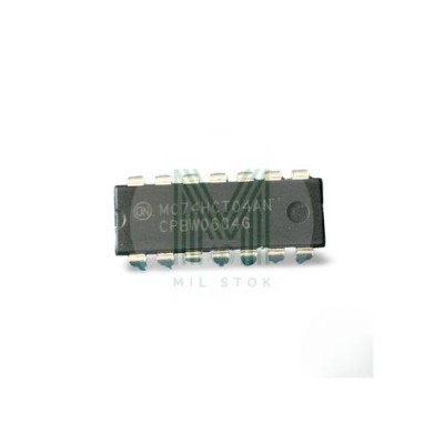 MC74HCT04AN DIP-14 Integrated Circuit - Mil Stok