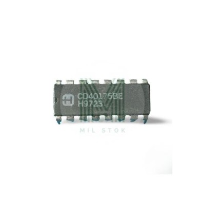 CD40175BE DIP-16 Integrated Circuit - Mil Stok