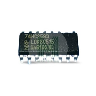 74HC259D SOIC-16 Entegre - Mil Stok