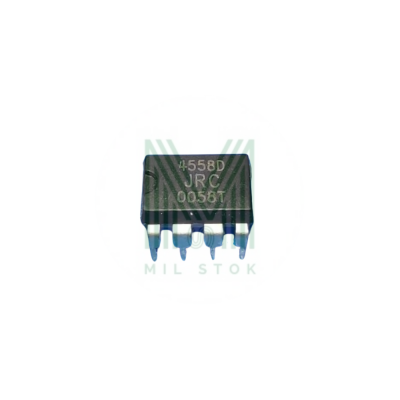 JRC4558D DIP-8 Operational Amplifier - Mil Stok