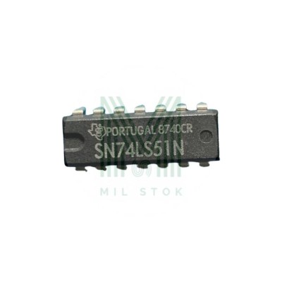 74LS51N (74LS51) DIP-14 Integrated Circuit - Mil Stok