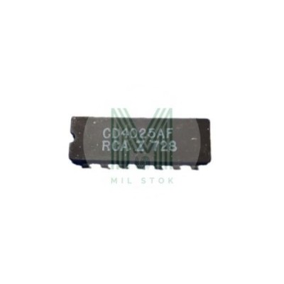 CD4025AF DIP-14 NOR Gate Integrated Circuit - Mil Stok